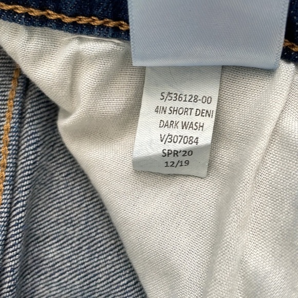 Banana Republic 4” Shorts Dark Wash Denim Jean Shorts size 6/28 - Picture 5 of 11